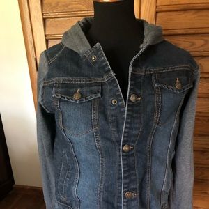 Ring of Fire Denim and sweatshirt jacket XL youth